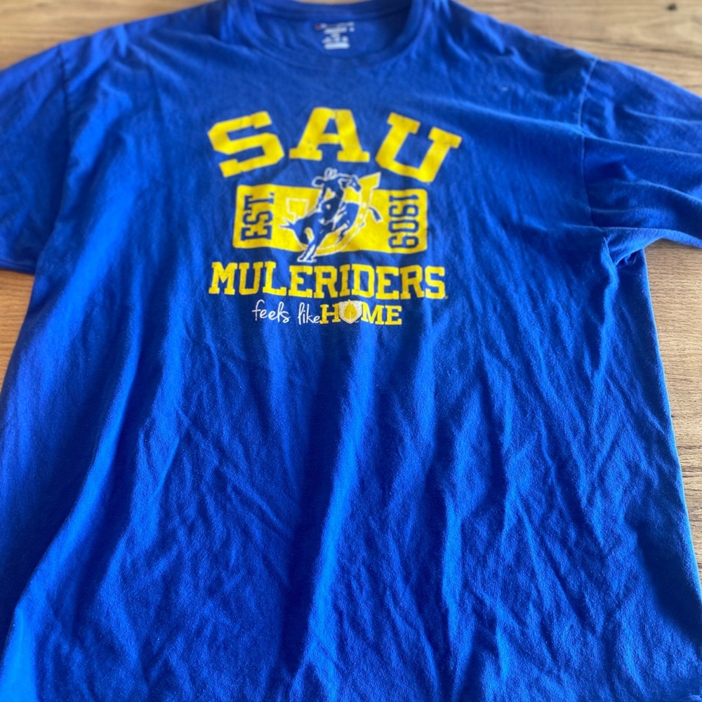 Champion Blue‎ Authentic 2XL T-Shirt Men’s Preowned